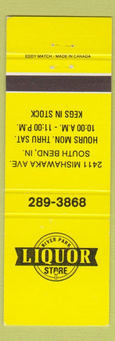 Matchbook Cover - River Park Liquor Store South Bend IN