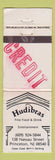 Matchbook Cover - Hudibras Restaurant Princeton NJ WORN