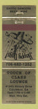 Matchbook Cover - Touch of the Class Lounge Columbus GA girlie