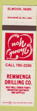 Matchbook Cover - Remmenga Drilling Elwood NE