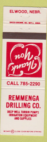Matchbook Cover - Remmenga Drilling Elwood NE