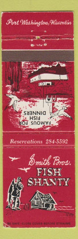 Matchbook Cover - Smith Bros Fish Shanty Port Washington WI