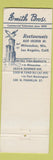 Matchbook Cover - Smith Bros Fish Shanty Port Washington WI