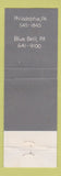 Matchbook Cover - Marabella's  Blue Bell PA Philadelphia