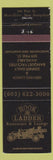Matchbook Cover - Hook and Ladder Restaurant Manchester NH
