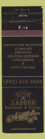 Matchbook Cover - Hook and Ladder Restaurant Manchester NH