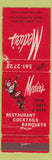Matchbook Cover - Medici's Restaurant South Plainfield NJ WEAR