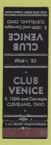 Matchbook Cover - Club Venice Cleveland OH