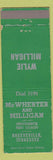 Matchbook Cover - McWherter and Milligan Greeneville TN