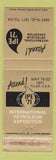 Matchbook Cover - 1971 Petroleum Exposition Tulsa OK oil gas WEAR