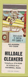 Matchbook Cover - Hilldale Cleaners Haverhill MA