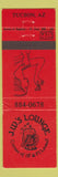 Matchbook Cover - JW's Lounge Tucson AZ girlie WEAR