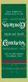 Matchbook Cover - Gottlieb's Restuarant Bar Columbus OH