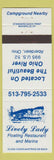 Matchbook Cover - Lively Lady Restaurant Aberdeen OH