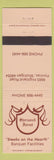 Matchbook Cover - Sherwood Forest Steaks Pontiac MI