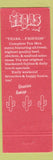 Matchbook Cover - Tejas Mexican Food Dallas TX