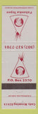 Matchbook Cover - Pahaska Tepee Cody WY