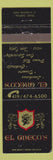 Matchbook Cover - El Greco's Toledo OH restaurant WEAR