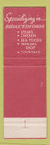 Matchbook Cover - Shores Restaurant Kabaret Lounge St Ignace MI