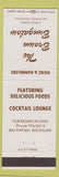 Matchbook Cover - Brown Bungalow Big Rapids MI