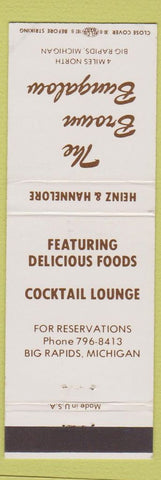 Matchbook Cover - Brown Bungalow Big Rapids MI