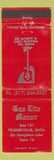 Matchbook Cover - Gas Lite Manor Pudenville MI