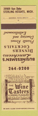 Matchbook Cover - Wine Casters Restaurant Sterling Heights MI