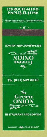 Matchbook Cover - Green Onion Naples FL restaurant