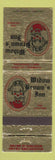 Matchbook Cover - Widow Brown's Inn Wescosville Stockertown