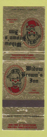 Matchbook Cover - Widow Brown's Inn Wescosville Stockertown