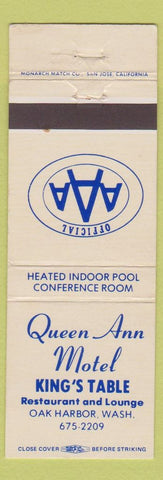 Matchbook Cover - Queen Ann Motel Oak Harbor WA