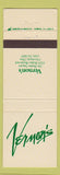 Matchbook Cover - Vernon's Restaurant Cleveland OH