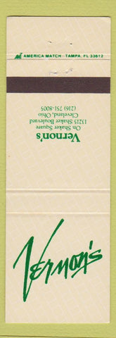 Matchbook Cover - Vernon's Restaurant Cleveland OH
