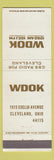Matchbook Cover - WDOK 1620 AM Cleveland OH Radio