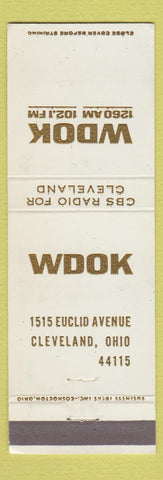 Matchbook Cover - WDOK 1620 AM Cleveland OH Radio