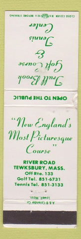 Matchbook Cover - Trull Brook Golf Course Tennis Center Tewksbury MA WORN