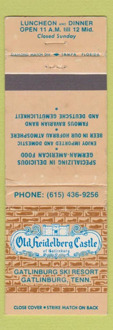 Matchbook Cover - Old Heidelberg Castle Gatlinburg TN WEAR