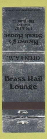Matchbook Cover - Niemerg's Steak House Effingham IL WEAR