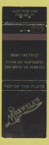 Matchbook Cover - Maxwell's Cleveland OH