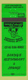 Matchbook Cover - Sandy's Restaurant Lounge Poland OH