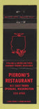 Matchbook Cover - Pieroni's Restaurant Spokane WA
