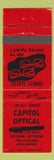 Matchbook Cover - Capitol Optical Cheyenne WY