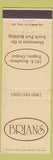 Matchbook Cover - Brians Eugene OR