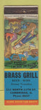 Matchbook Cover - Grass Rail Cambridge OH Hillbilly