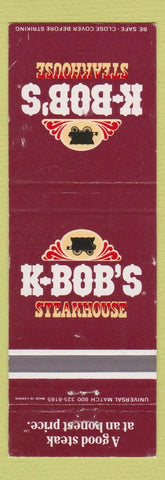 Matchbook Cover - K Bob's Steakhouse Durango Colorado