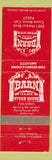 Matchbook Cover - Barn Farmer Steak House Costa Mesa CA
