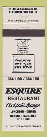 Matchbook Cover - Esquire Restaurant Elk Grove Village IL