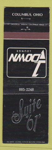 Matchbook Cover - Suite 67 Down Lounge Columbus OH