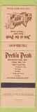 Matchbook Cover - Inn at the Peak Resort Hotel Clymer NY