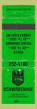 Matchbook Cover - Schwabenhof Menomonee Falls WI WEAR